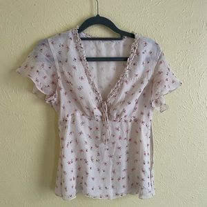 Victoria’s Secret vintage floral top Sz small